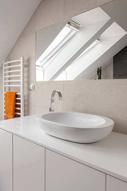 istock Porcelain washbowl in toilet 501576814