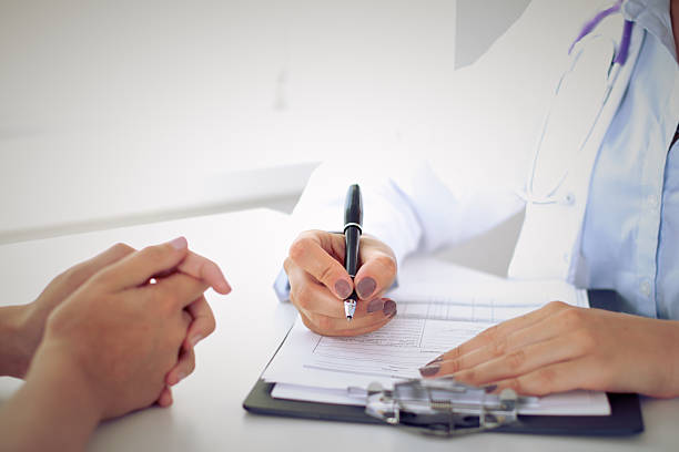 istock Doctor and patient are discussing something 501581450