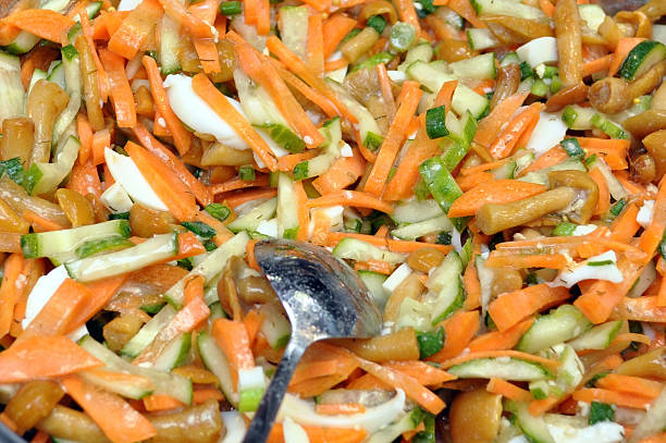 istock vegetable salad with mushrooms 501592408