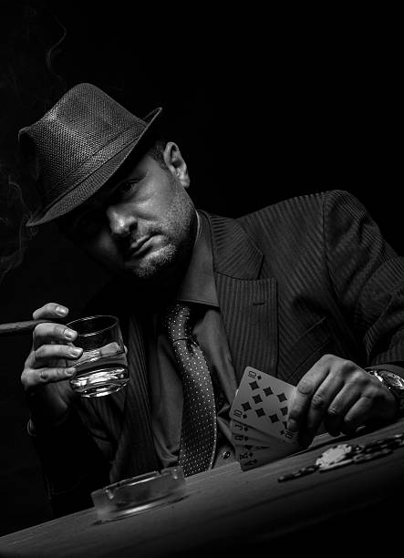 istock Male gambler playing poker. 501594018