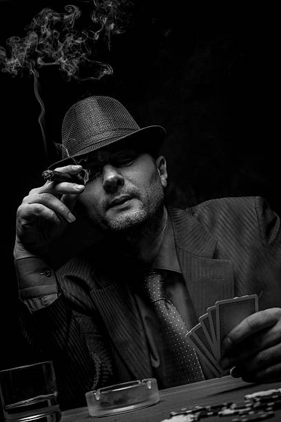 istock Male gambler playing poker. 501594586