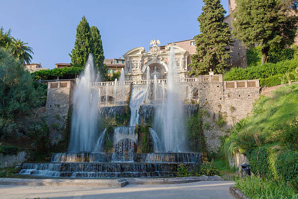 istock fountain and garden in Tivoli  Rome Italy 501596227