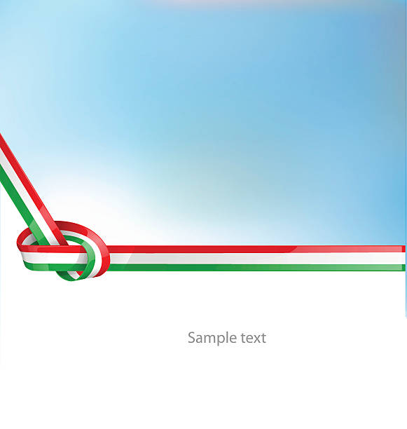 italian ribbon  flag on background italian ribbon  flag on background italy flag drawing stock illustrations