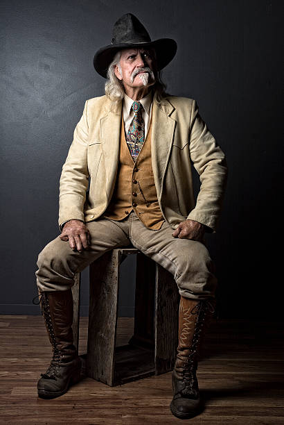istock Western Cowboy Portrait With Boots And Hat 501596788