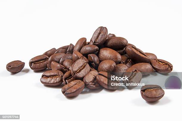 Coffee Beans Stock Photo - Download Image Now - Roasted Coffee Bean, Coffee Crop, White Background