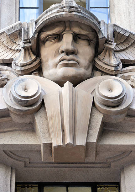 istock Stern face of the god Mercury 501598661