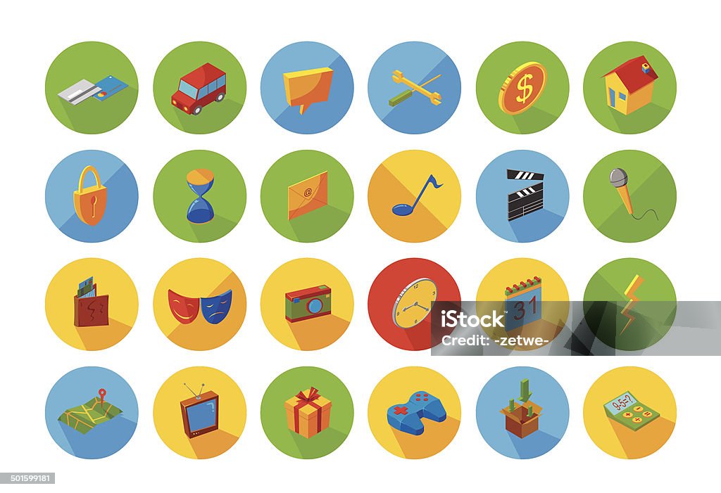 isometric flat icon set 24 set of isometric flat isometric collection available in vector eps 10 file Film Industry stock vector