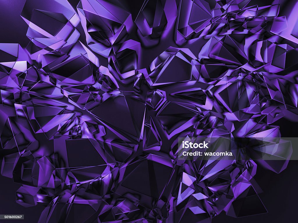 3 d абстрактный Фиолетовый фон в фиолетовый кристалл - Стоковые фото Абстрактный роялти-фри