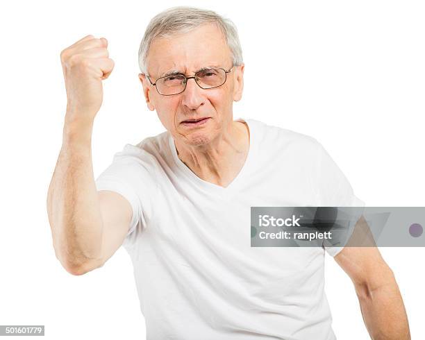 Angry Old Man Stock Photo - Download Image Now - Senior Men, Anger, Displeased
