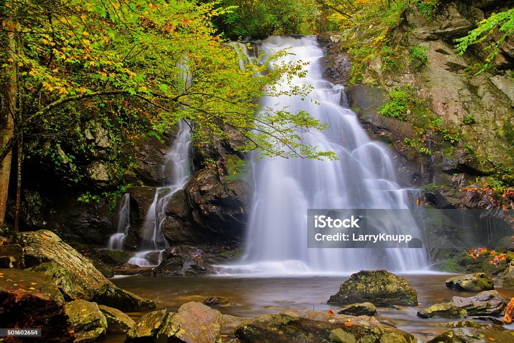 Spruce Flat Falls in Great Smoky Mountains National Park Great Smoky Mountains National Park Stock Photo