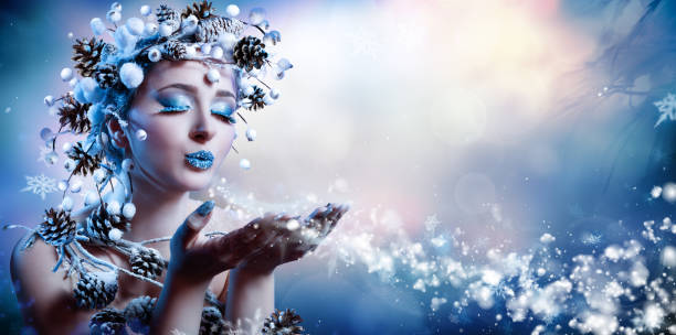istock Winter Wish - Wintry Hairstyle and Makeup 501604740