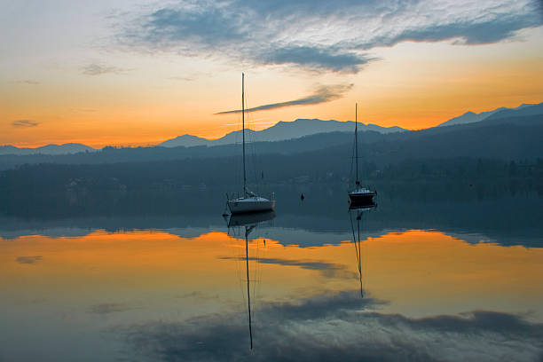 istock the sunset over the lake 501607786