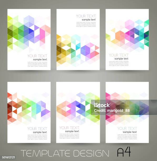 Vector Abstract Geometric Banner With Triangle Stock Illustration - Download Image Now - Pattern, Backgrounds, Brochure