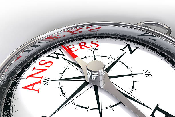 istock the way towards answers concept compass 501613403