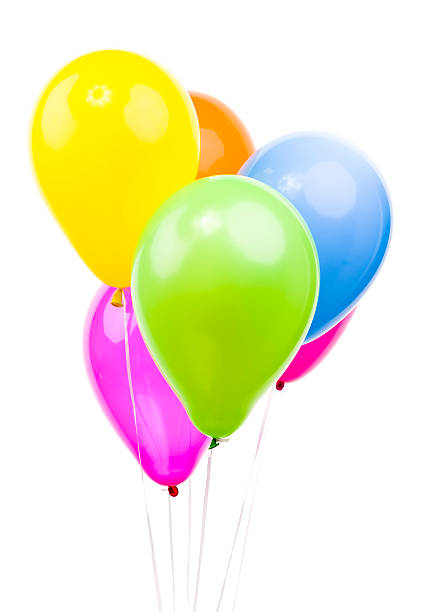 istock Colorful Balloons on White Background 501613437