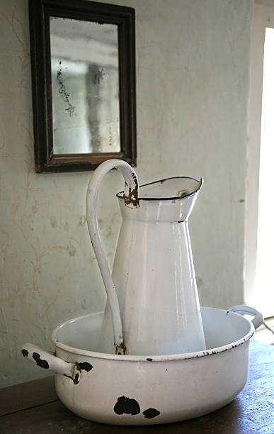 istock Old washbowl and can 501613479