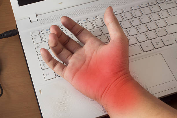 istock Carpal tunnel syndrome ,Wrist pain from working with computer 501614109