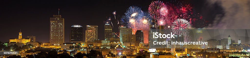 Nashville Tennessee 2014 Fourth of July Fireworks Nashville Stock Photo