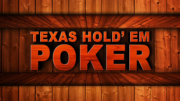 Texas Hold'em Poker Wood Text Texas Hold'em Poker Wood Text texas hold em photos stock pictures, royalty-free photos & images