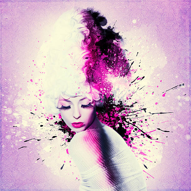 istock Colorful artwork with beautiful woman 501615141