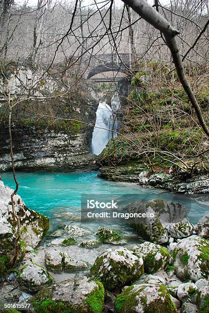 Cascata Sul Fiume Kozjak - Fotografie stock e altre immagini di Acqua - Acqua, Acqua corrente, Acqua fluente