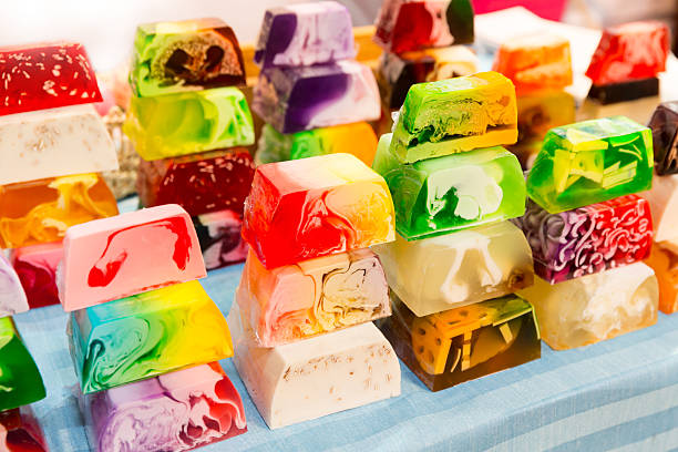 istock Background of color soaps 501615685
