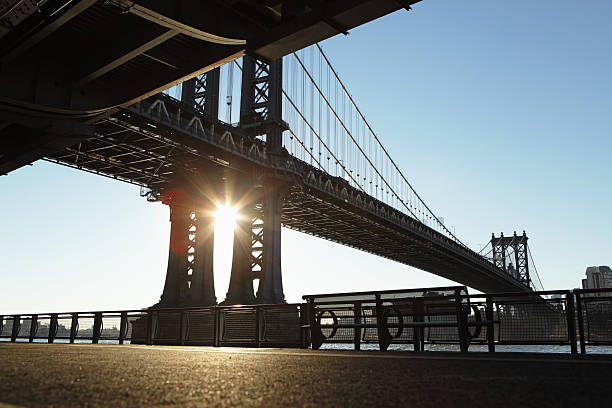 istock Manhattan Bridge and East River sunrise NYC deep shadows 501617494