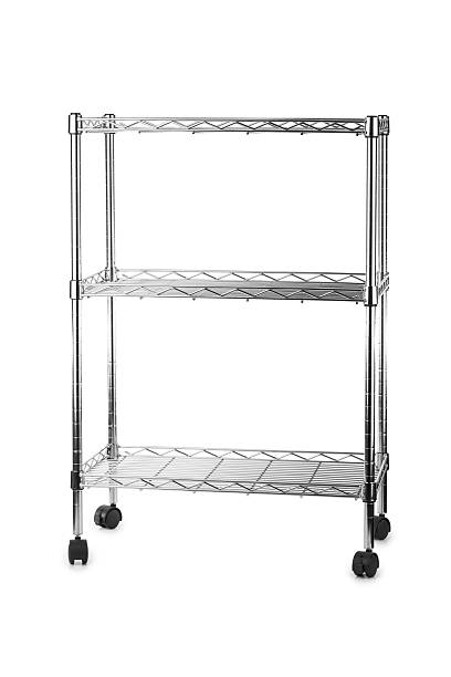 istock Metal shelves rack 501618508