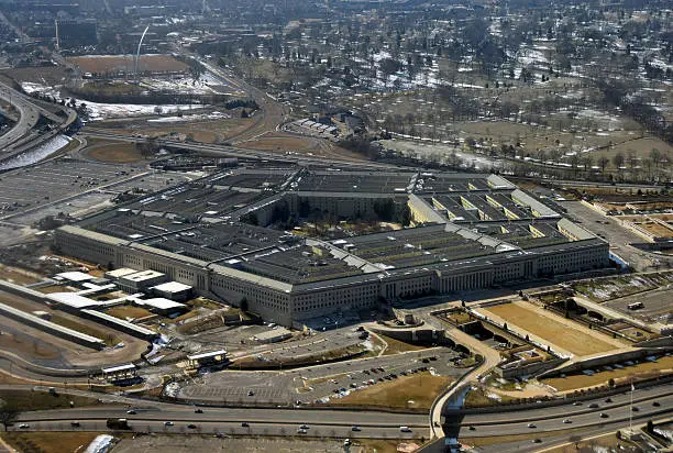 US Defense Department Petagon seen from above