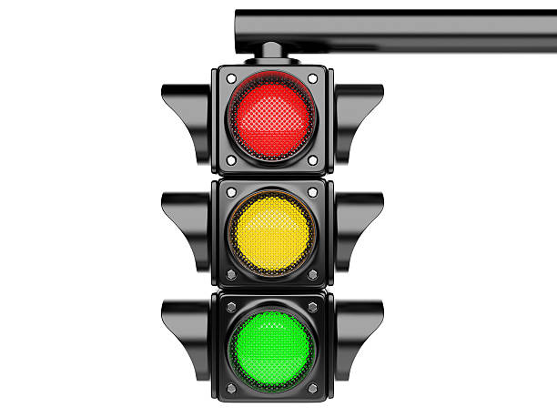 Traffic lights Traffic lights. 3d image isolated on a white background stoplight stock pictures, royalty-free photos & images