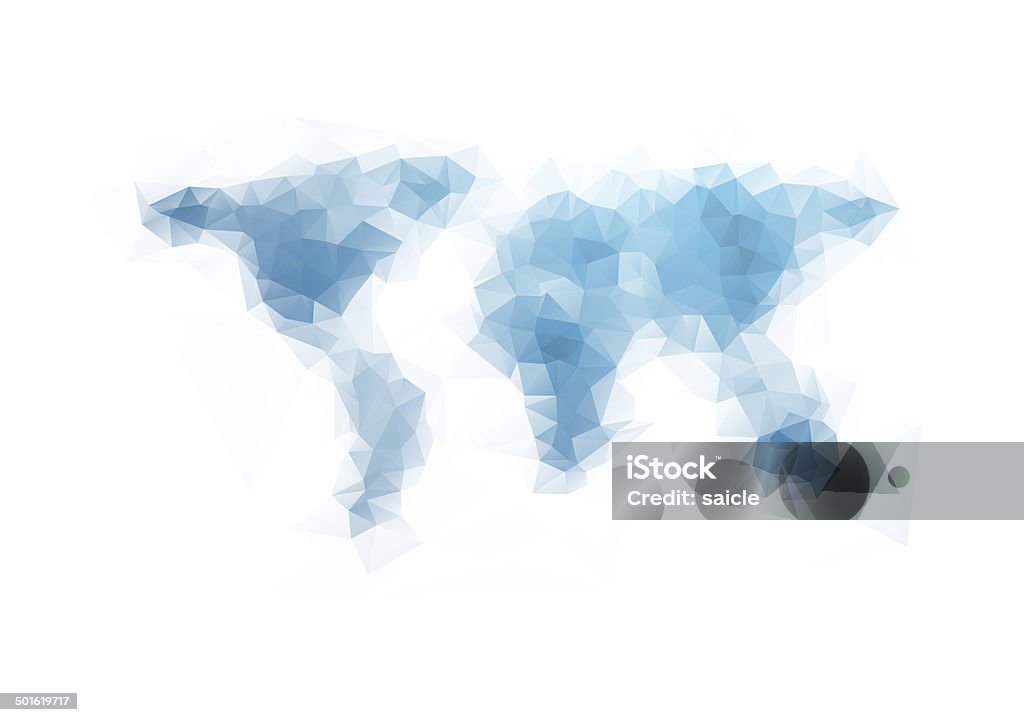 Tech Geometry World Map Background Stock Illustration - Download Image ...