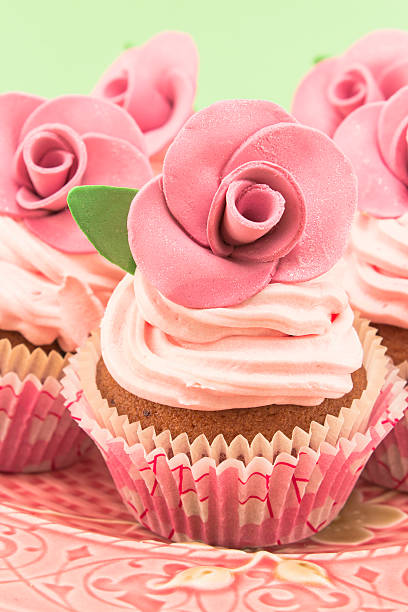 istock Vintage cupcakes an antique tray 501619840