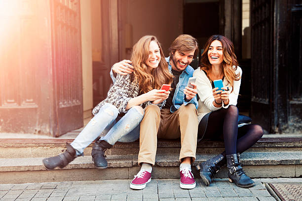istock Friends Texting and Fun in Istanbul. 501622492