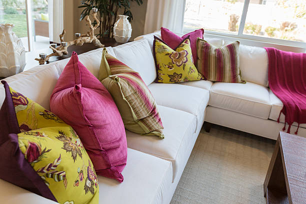 istock Abstract of Inviting Colorful Couch Sitting Area 501622610
