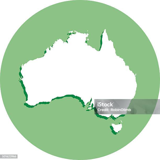 Editable Australia Map Rounded Free Australia Round Map Stock Illustration - Download Image Now - Australia ...