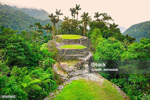 Ciudad Perdida Lost City In Colombia Sierra Nevada Stock Photo - Download Image Now - Colombia, Santa Marta - Colombia, South America