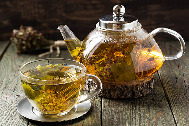 istock Useful tea with dried wild strawberry 501625910