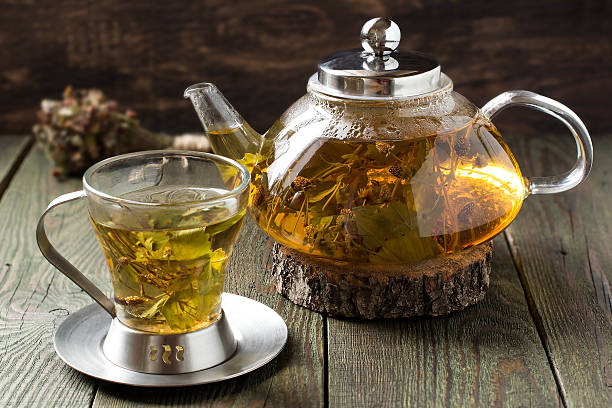 istock Useful tea with dried wild strawberry 501625914