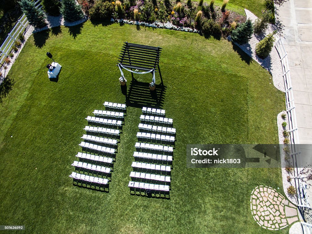 Wedding Venue From Above Venue in Colorado Wedding Stock Photo