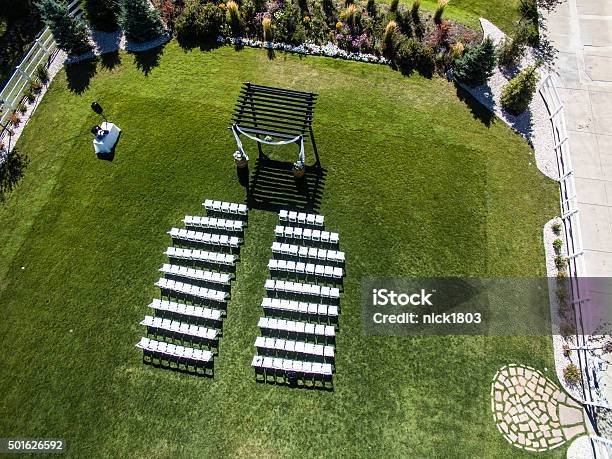 Wedding Venue From Above Stock Photo - Download Image Now - Wedding, Drone, Aerial View