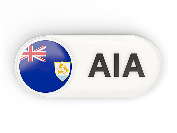 istock Round icon with flag of anguilla 501629252