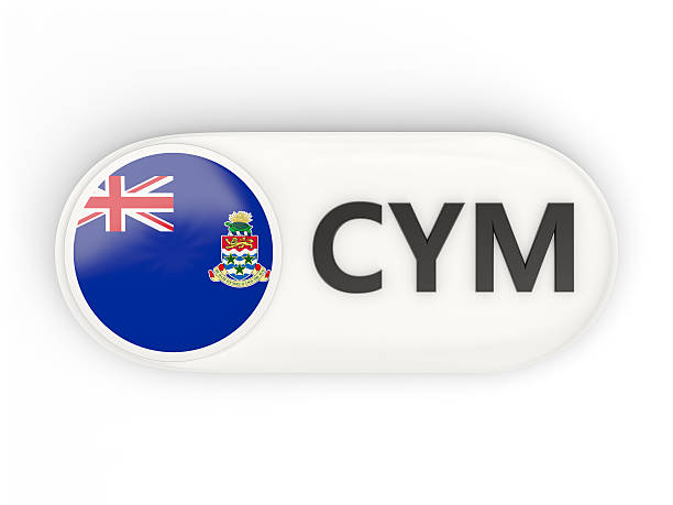 istock Round icon with flag of cayman islands 501630336