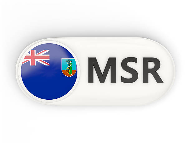 istock Round icon with flag of montserrat 501640864