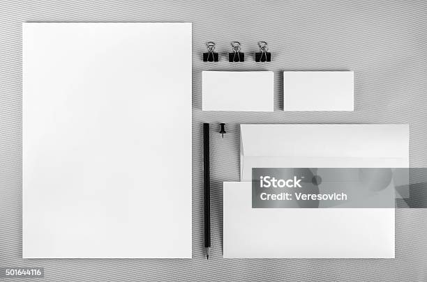 Branding Identity Set Stock Photo - Download Image Now - Template, 2015, Briefcase