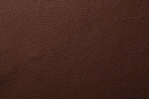 Photo of Natural dark brown leather texture Natural pattern