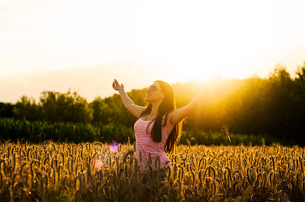 istock Woman in the wheat field 501647691