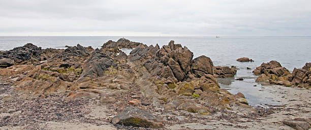 istock Rocks on a beach along a sea in summer 501647916