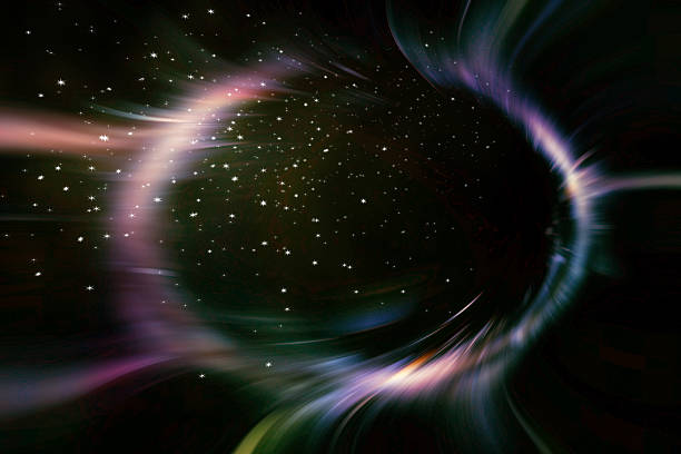 istock Stars and material falls into a black hole 501648254