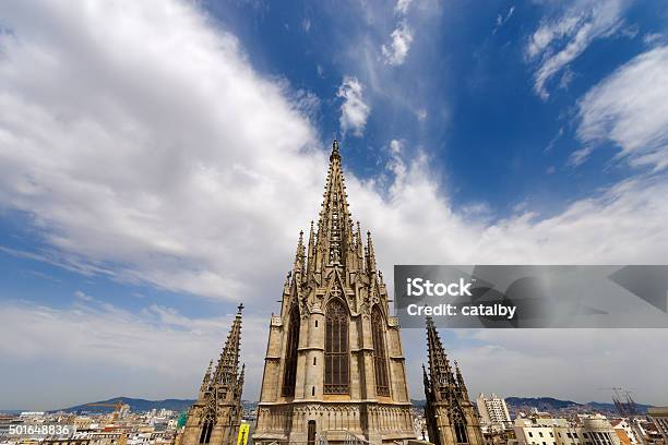 Barcelona Cathedral Spain Stock Photo - Download Image Now - 2015, Architecture, Art