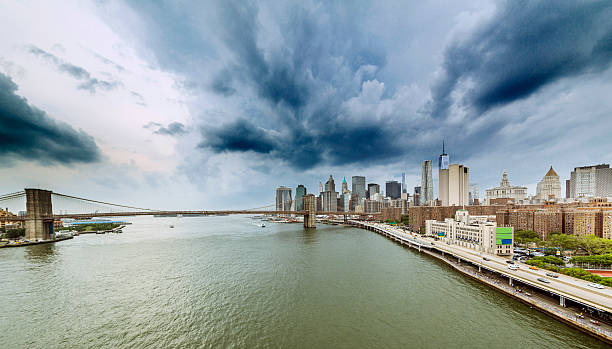 istock Thunderstorm over Manhattan, view from Manhattan Bridge 501649413